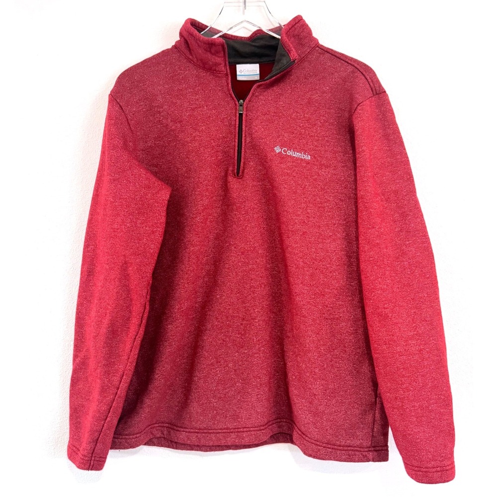 Columbia Sportswear | Men's‎ Red Great Hart Mountain Half-Zip Pullover Sweatshit